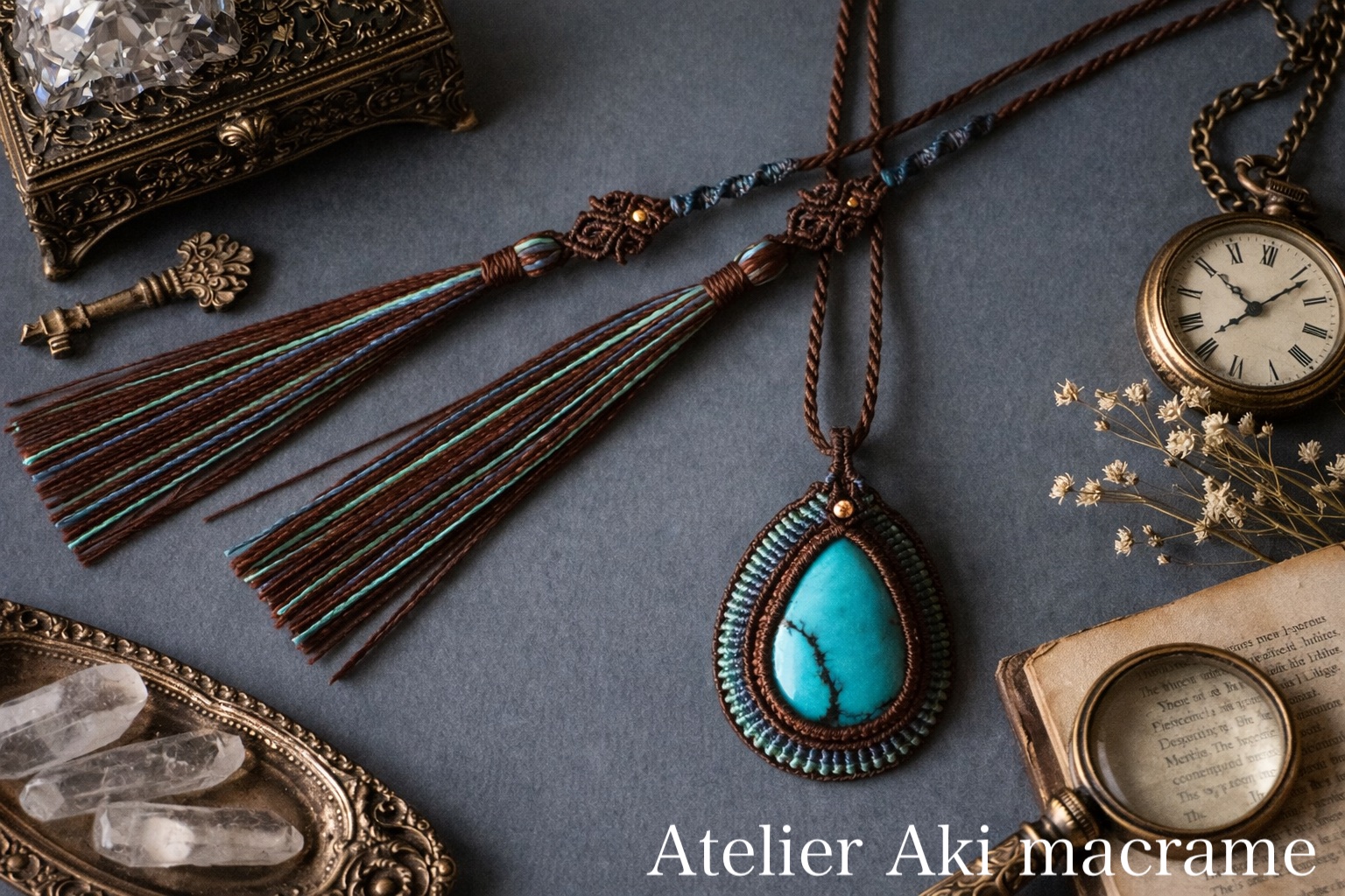 天然石マクラメジュエリー Atelier Aki macrame